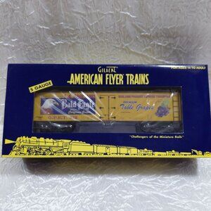 NIB Gilbert American Flyer Bald Eagle Grapes Reefer Car #212 S Gauge 2021